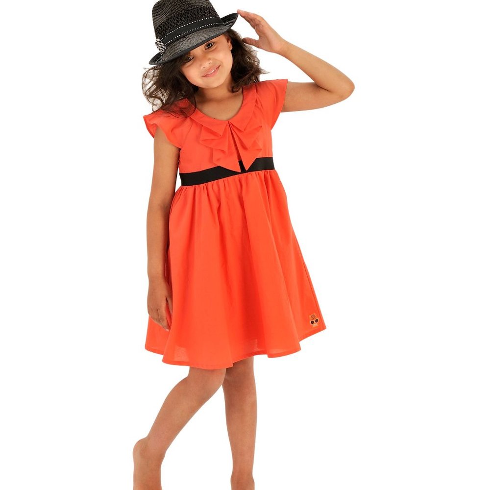 Jean Bourget Orange Dress - Size 8